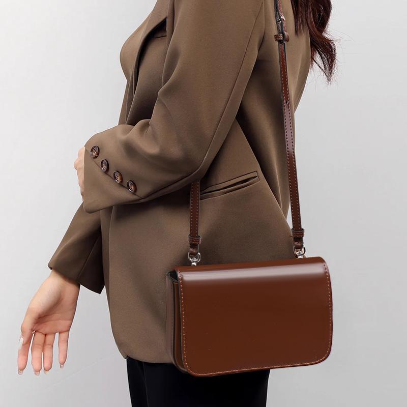 New Maillard Women's Small Square Bag 2024 Simple and Elegant Cowhide Single Shoulder Crossbody Bag