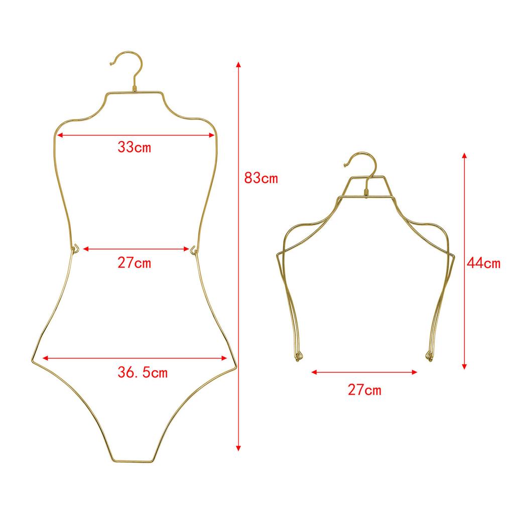 Swimsuit Hanger Lingerie Hanger Display Hanger, Body Shape Display Rack Bikini