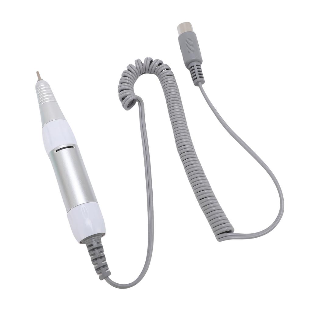 Nail Drill Handpiece Replacement Aluminum Electric Nail Drill Handle for Nail Polishing Machine with 5 Pin Plug