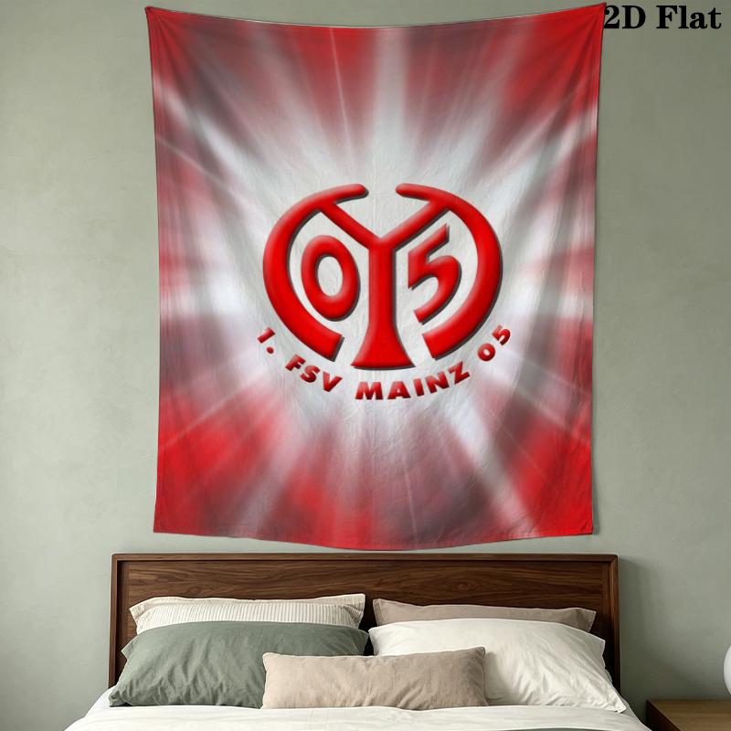 FSV Mainz 05 Wall Tapestry Aesthetic Wall Hanging Printed Fabric Blanket Decorative Tapestries for Bedroom Living Room Home Decor