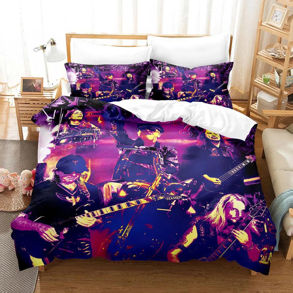 Judas Priest Bedding Set Single Double Queen King Size Hip Hop Duvet Cover Set for Boys 3D Print Bedclothes