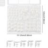 Kovict 110Pcs/Set Silicone Beads Round Lentil Hexagon Loose Bead For Jewelry Making DIY Necklace Bracelet Keychain Accessories