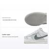 Dunk Low GS Odblaskowy Swoosh Buty Dziecięce Biały/Szary Piłkarski/Czysta Platyna FV0365-100