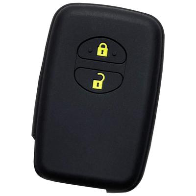 IKT Silicone Cover for Toyota Cars Smart Key 2 Buttons Black Yellow / Prius