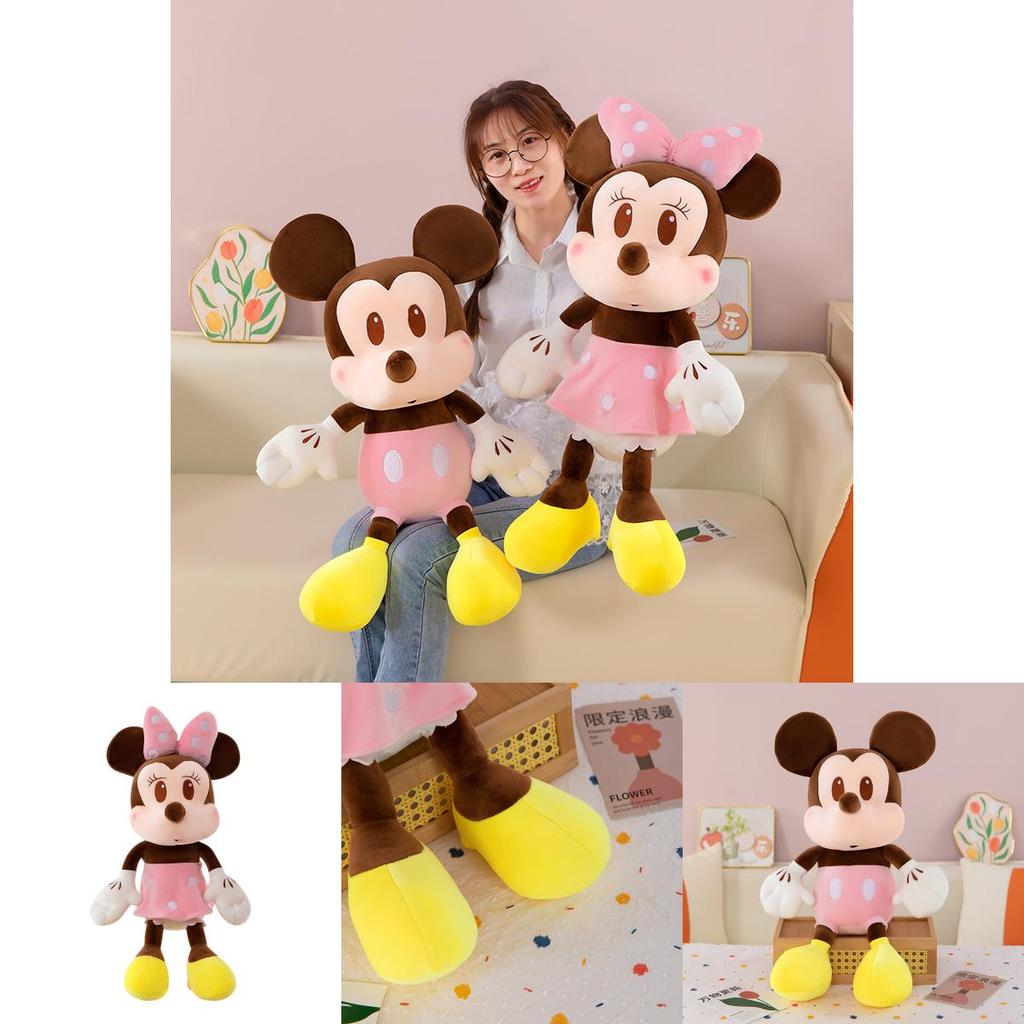 Mickey Mouse And Minnie Plush Toys With Pp Cotton Filling For Gift Giving