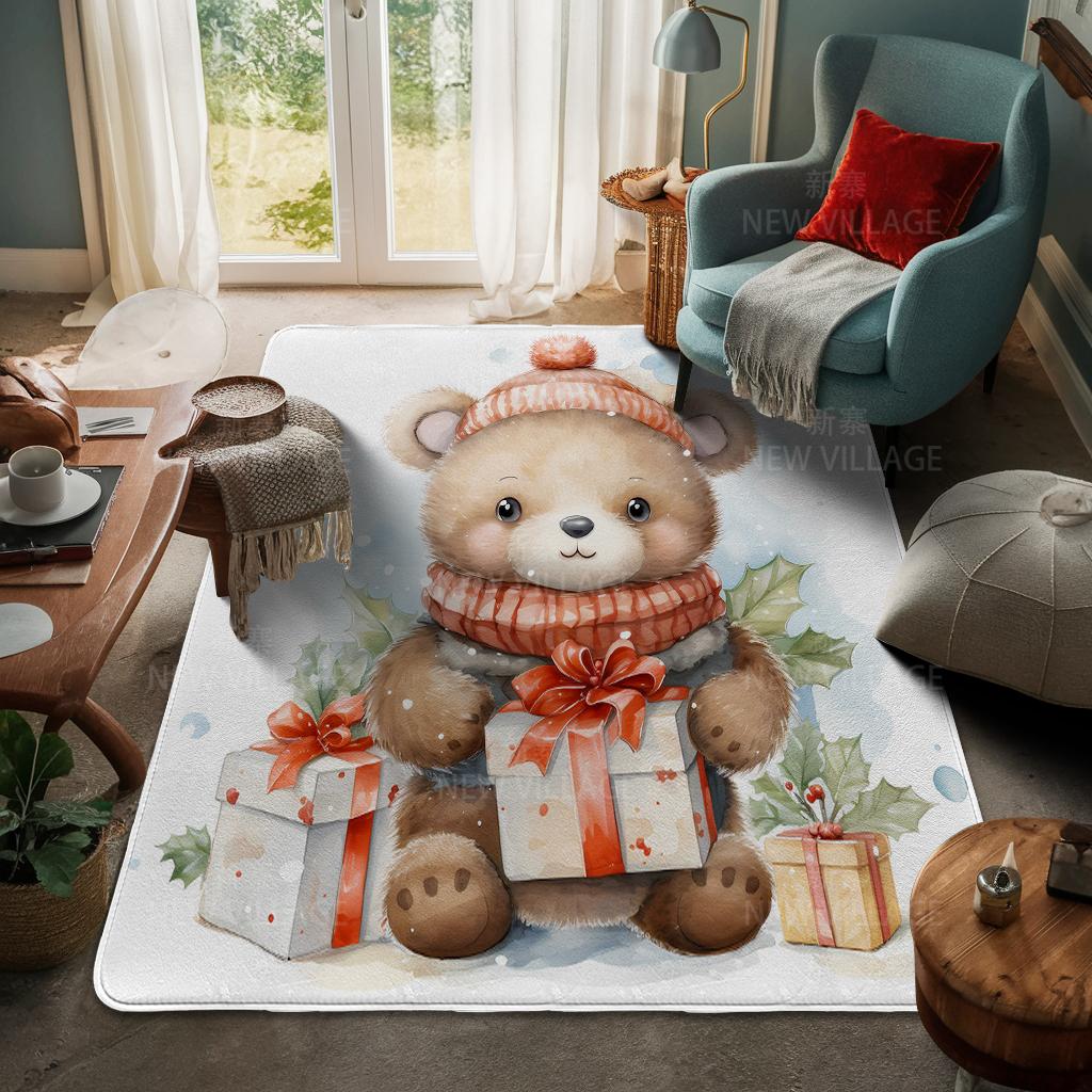 

Ковер у входа в дом Домашний коврик у двери Гостиная Ванная Комната Ноги ванная комната Нескользящие коврики с водопоглощением для ванной Счастливого Рождества зима 400mmx600mm