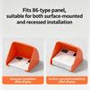Outdoor Charging Outlet Weather Cover with Plastic Hood for 86 Type Switches Wall Socket Area
