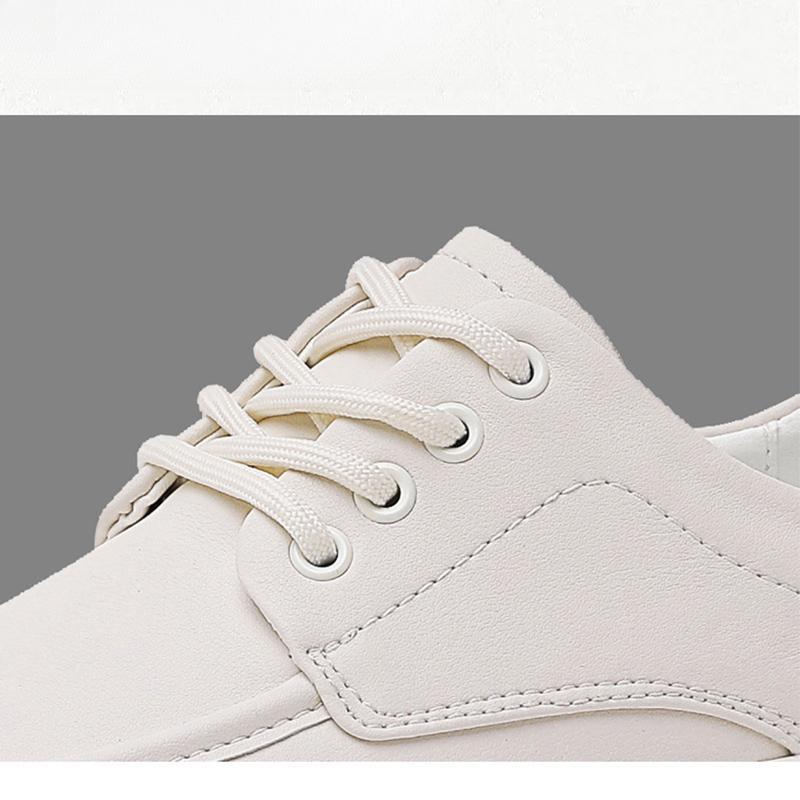 Men's Genuine Leather Business Casual Shoes Youth Fashion Casual Platform Shoes Men's All-match Outdoor Breathable Shoes Soft Wedding Shoes