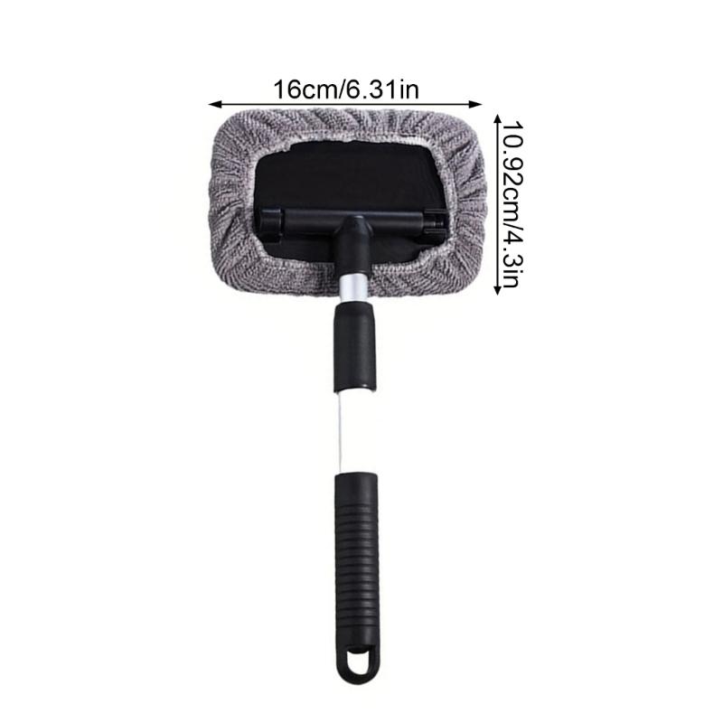 Fiber Plastic Car Glass Scraper Compact Design Easy Storage Space Saving Nonslip Handle For Taxi Drivers And Long Trip