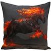 Throw Pillow Case 45x45 Animal Print War White Horse Cushion Cover Sets for Chair Sofa Decorative Home Farmhouse Decor