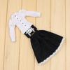 Outfits for ICY DBS Blyth Doll Skirt Wiith Corset and Shirt for Joint or Rubber Body Vintage Dressing 1/6 Bjd