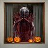 Bloodstained Handprint Scary Ghost Window Sticker Spooky Party Door Stickers  Window Decoration