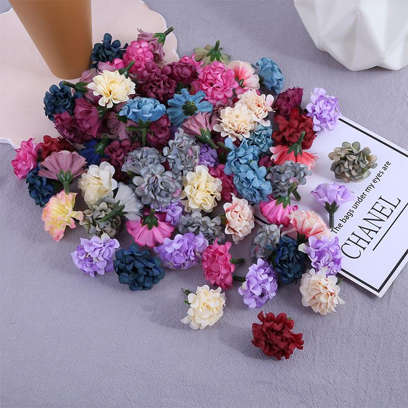 10/20Pcs Hydrangea Artificial Flowers Heads for Home Room Decor Fake Flowers Party Wedding Decortion Crafts DIY Gifts Accessory