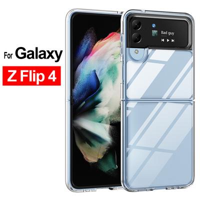 For Samsung Galaxy Z Flip 4 5g Case Clear Transparent Folding Shockproof Back Cover Capa For Galaxy Z Flip3 Flip4 Case