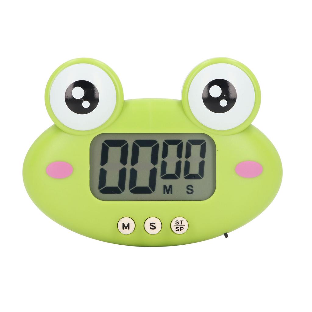 Cartoon Digital Timer ABS Portable Lightweight Simple To Use Cute Cartoon Timer for Kitchen Cooking