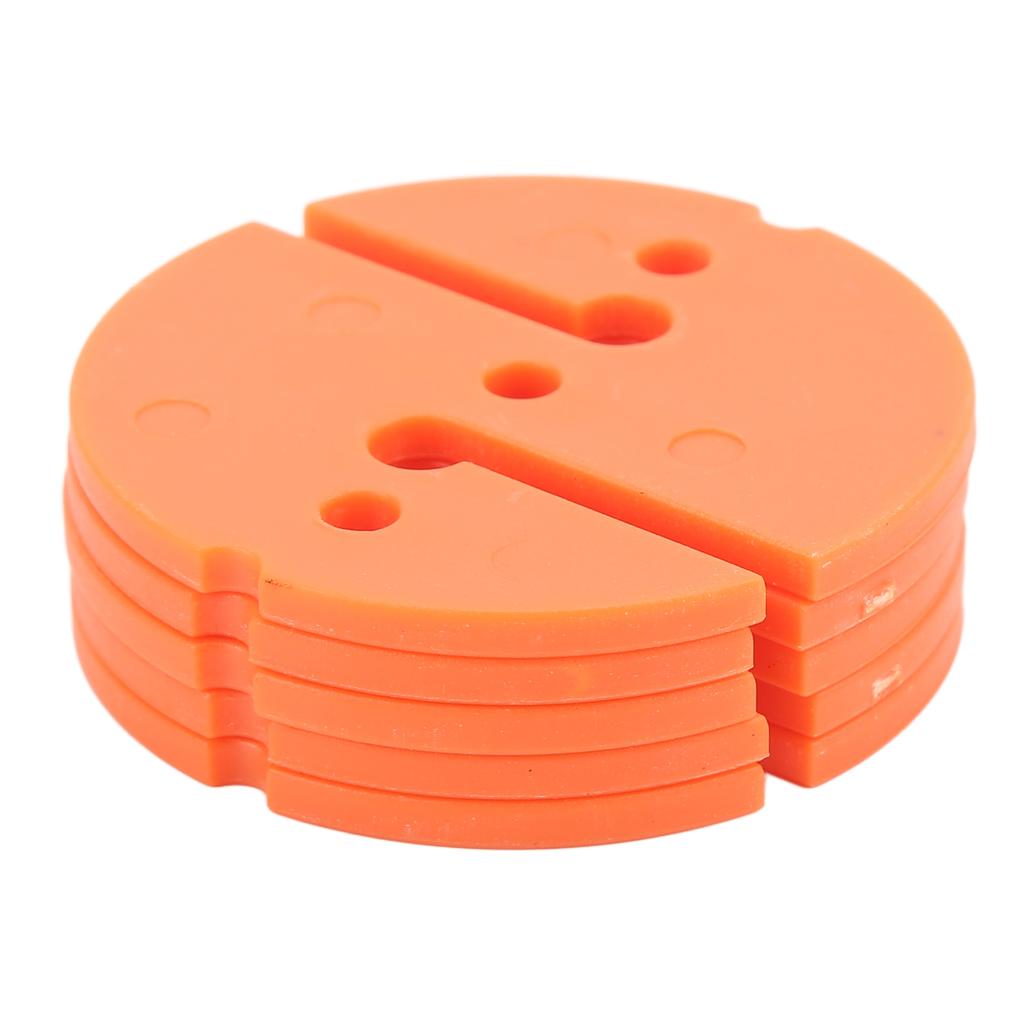 5Pcs Diving Line Marker Cave Dive Marker Scuba Safety Rope Line Marker PVC Round Shape for UnderwaterOrange