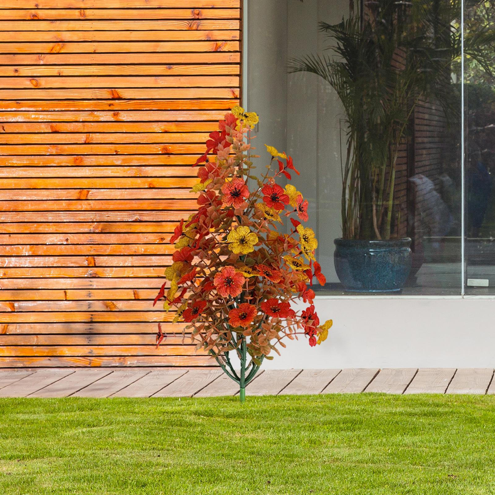 

Artificial Garden Plant, Fall Topiary Decoration, Elegant Gift, Realistic Ornament, Plant for Porch, Yellow Red