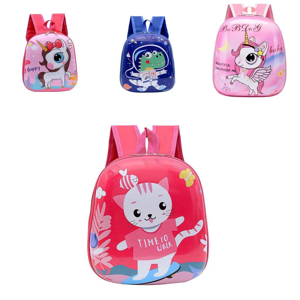 Childrens Pvc School Backpack With Animal Print And Breathable Construction For Classroom Learning