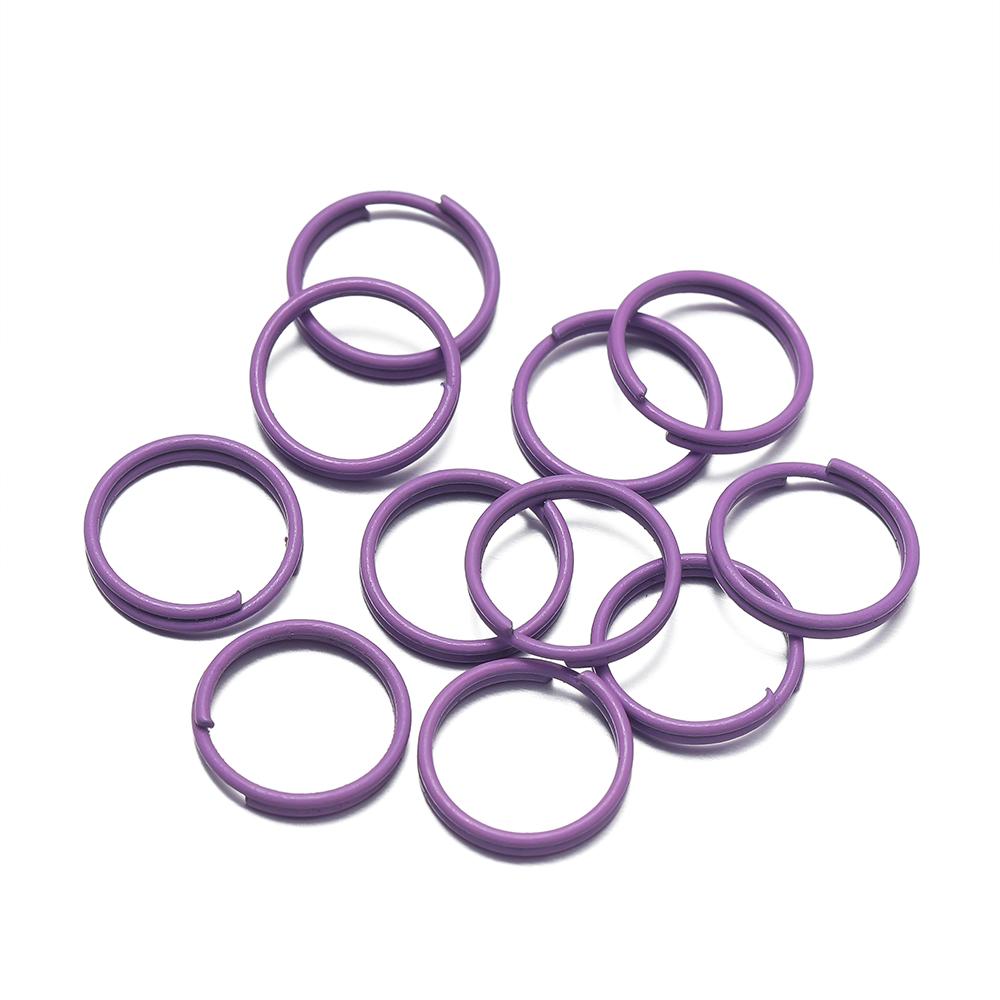 200pcs/lot 8mm 10mm Colorful Open Jump Rings Findings Double Circle Loop Jump Ring Connector For DIY Jewelry Making