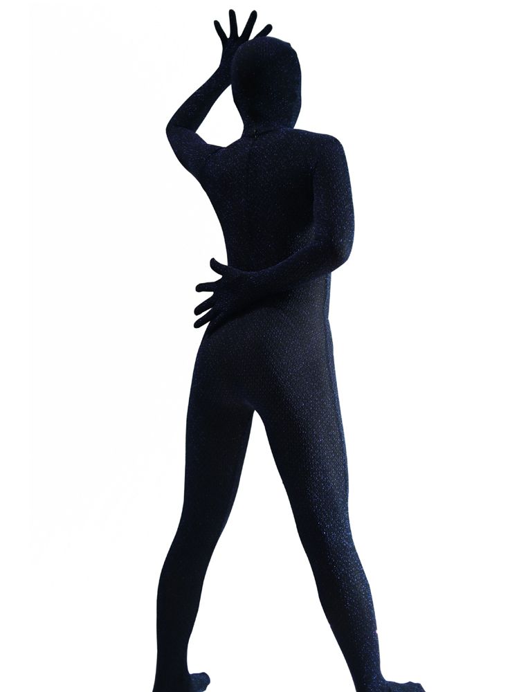 Getrennter Finger Kapuzen-Catsuit Strumpfhose Vollmantel Zentai Extra Leichter Verlockender Leotard Einteiliger Jumpsuit Unitard Performance Overalls
