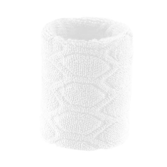 

1 шт. Спортивные напульсники Впитывающие пот Эластичные напульсники Компрессионная манжета на запястье для тенниса, футбола, баскетбола, бега, тренажерного зала белый