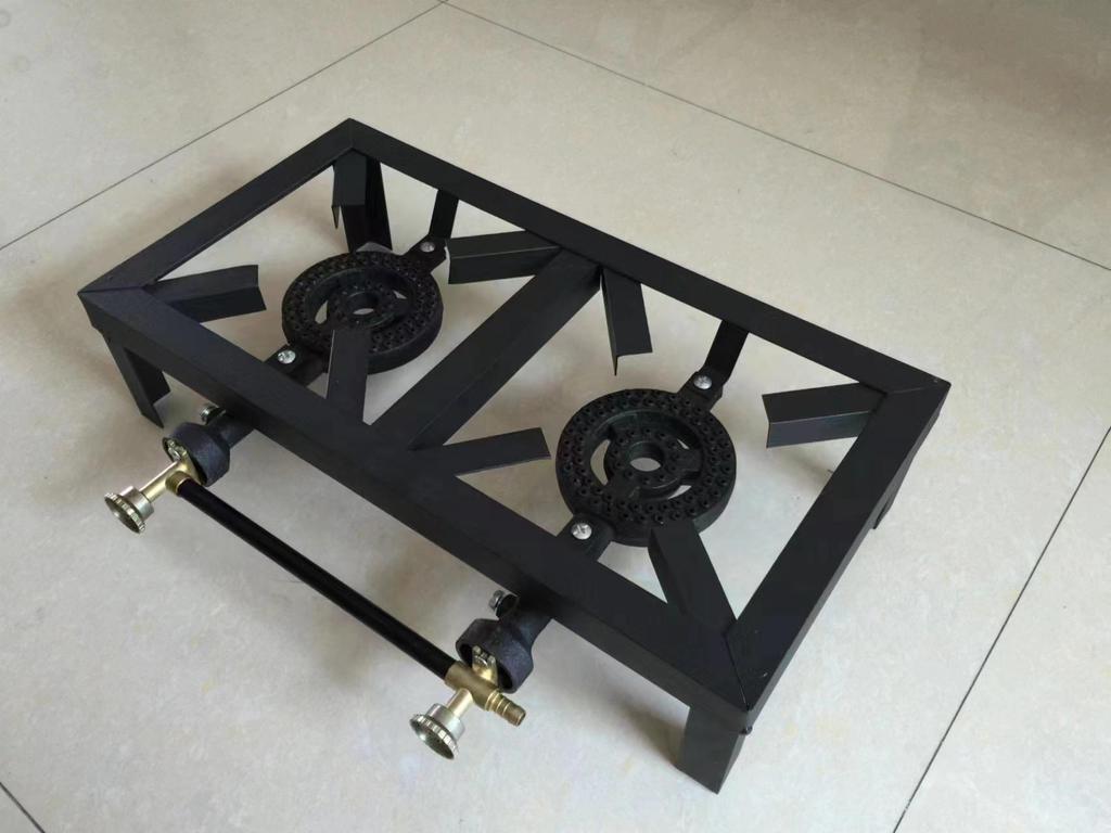 High-Power Cast Iron Propane Gas Stove with Stand for Outdoor Patio Cooking