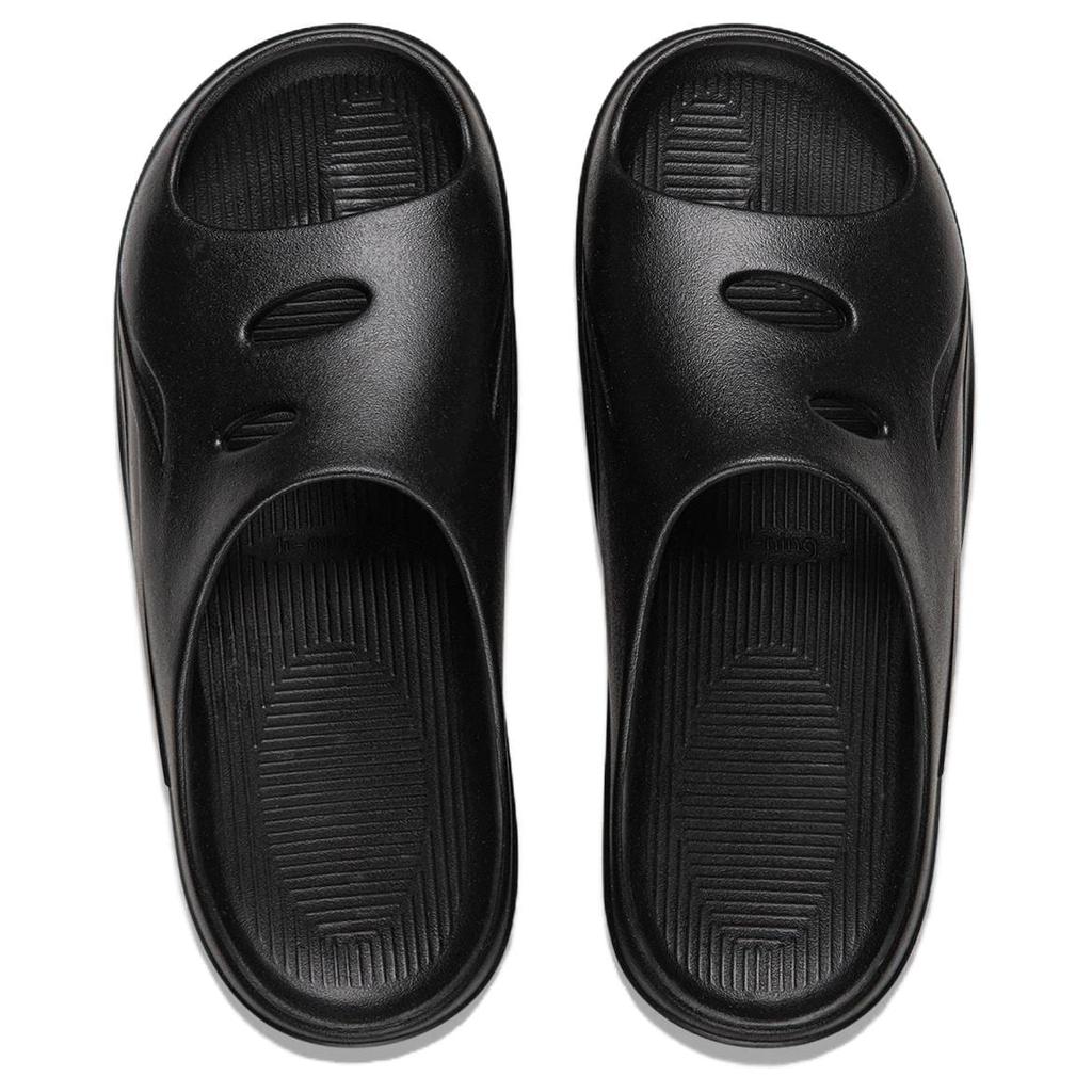 Li Ning Badminton Collection Slide Slippers Unisex Black AYCV001-6