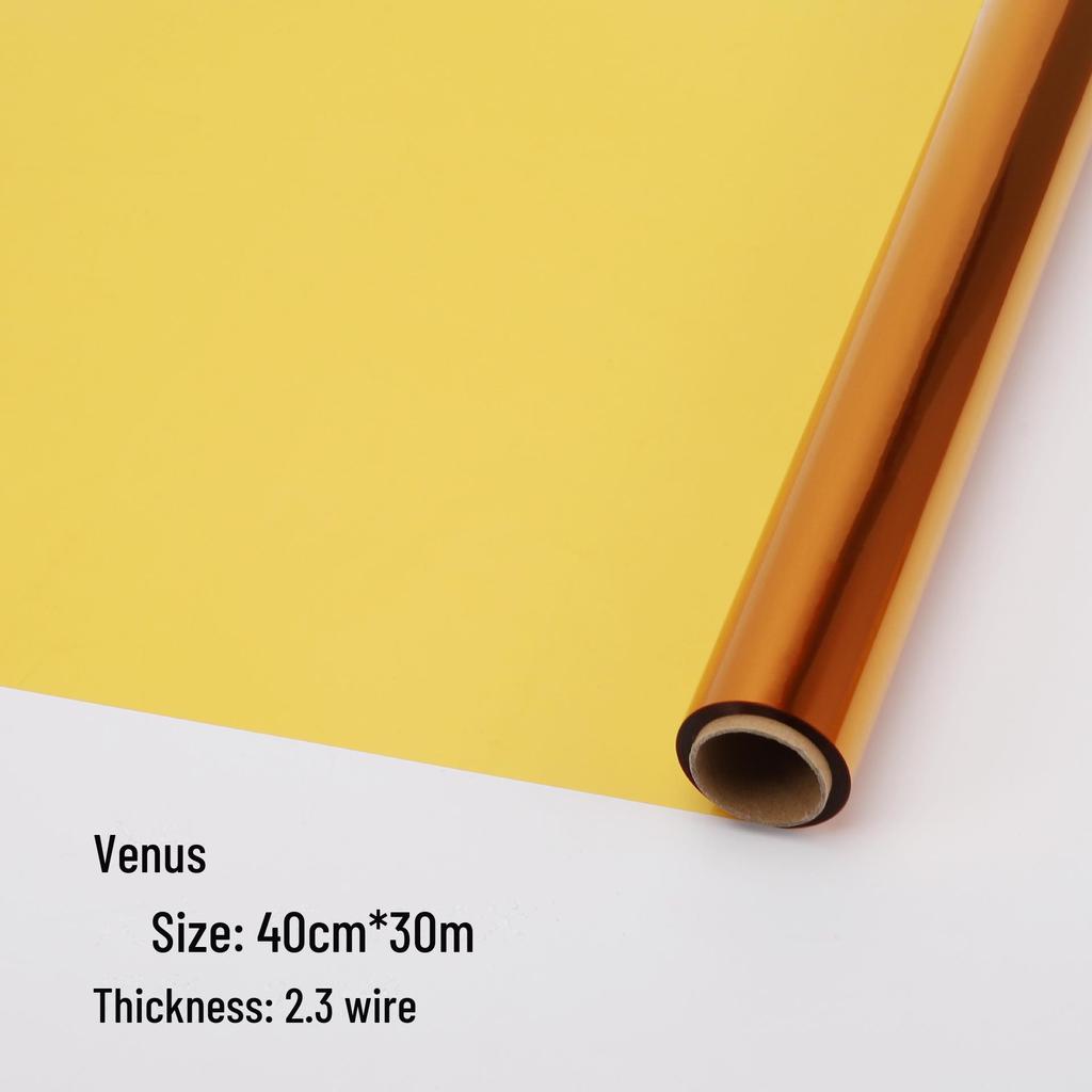 Waterproof Colored Glass Crystal Cellophane Roll for Flower Art and Packaging