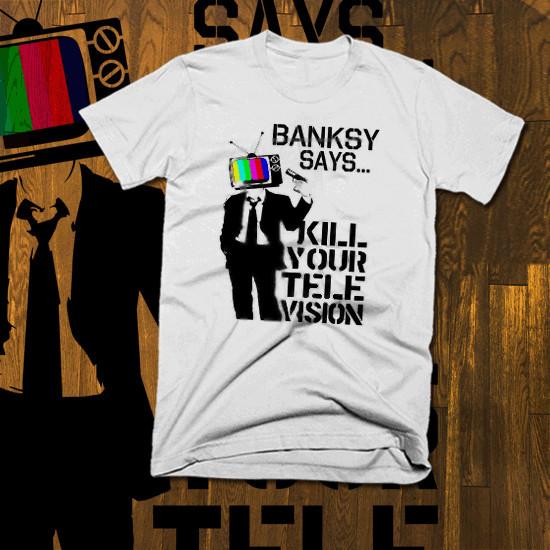 

Graffiti T-Shirt Mind Control Television zombies tee Size S-2XL M