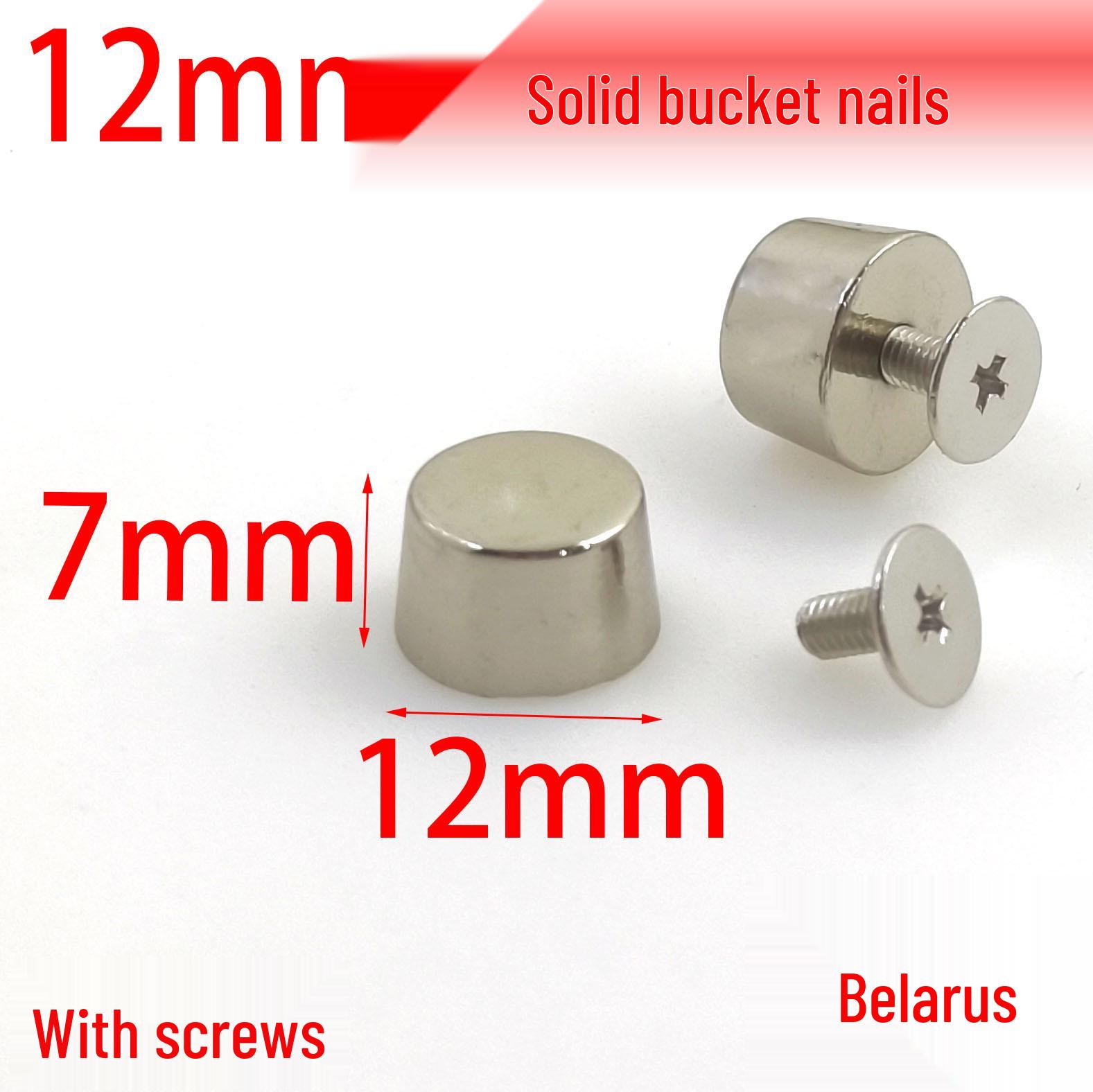 

12MM Alloy Cylindrical Base for DIY Projects - Nail Screw-Compatible