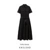 Kaslead New Arrival Women's Clothing Fashion Style Fashion Minimalist Casual Elegant with Belt Dress 4877288
