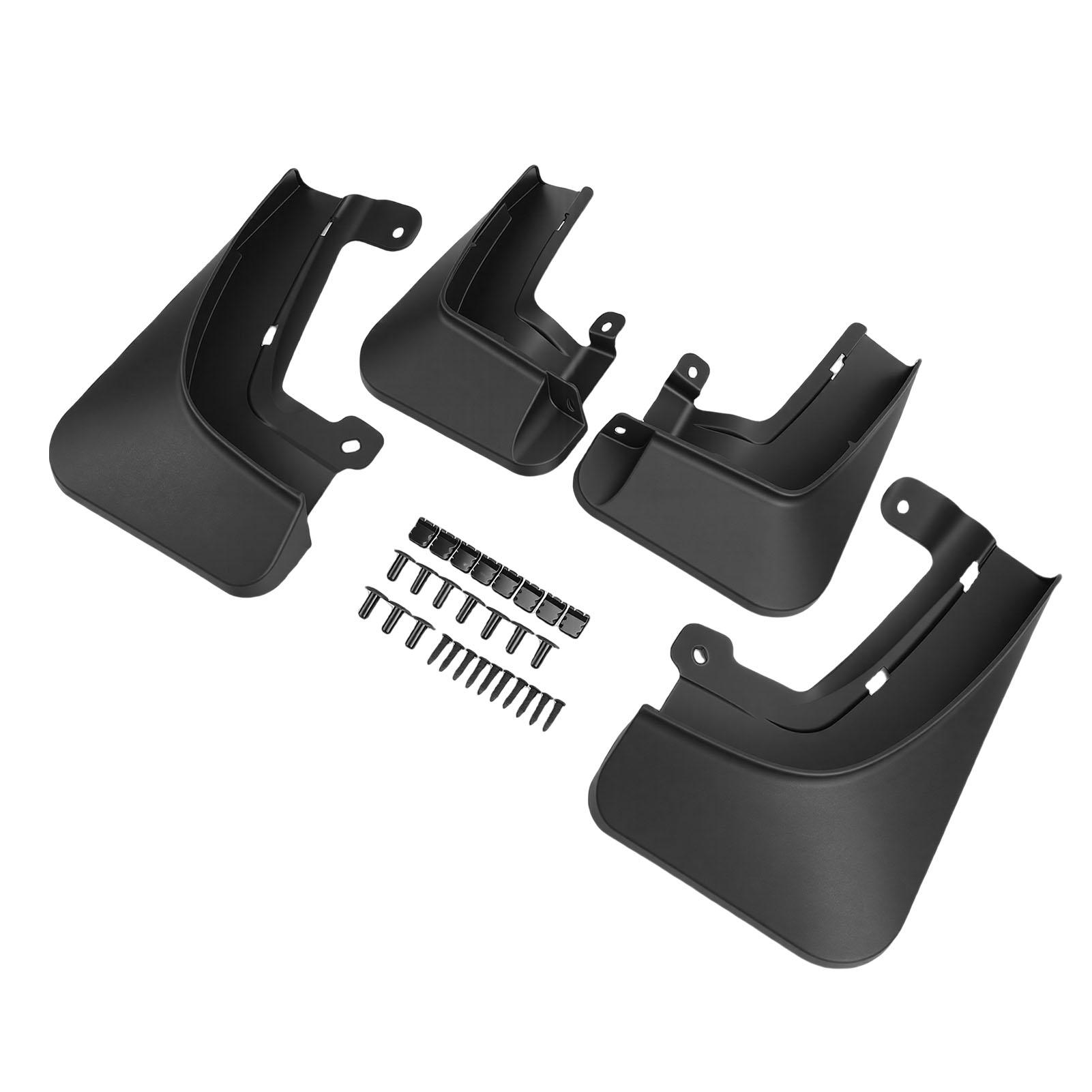 Splash Guard Mud Flaps High Strength ABS Black Impact Proof Replacement for Model X 2022 2026