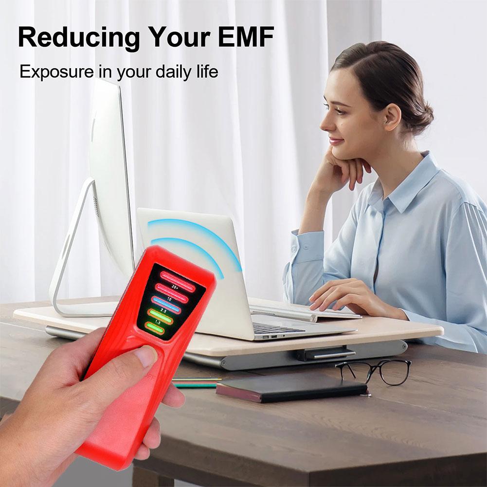 EMF-Messgerät Elektrischer EMF-Detektor mit LED-Licht Paranormale Untersuchungsgeräte Batteriebetrieben für Industrie Bau