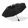 Dynamic Soccer Action Compact Travel Automatic Umbrella with 8-Rib Lightweight for Outdoor Daily Use Outdoor Accessory Gift for Festivals