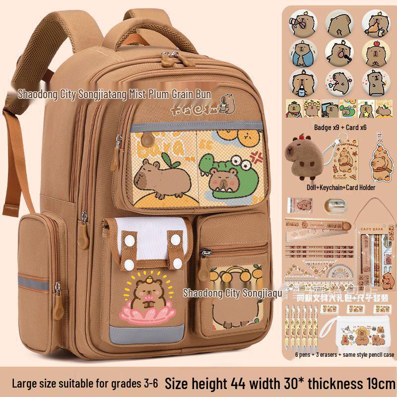 Batoh z lehké oxfordské tkaniny pro děti 6. třídy - Velká kapacita