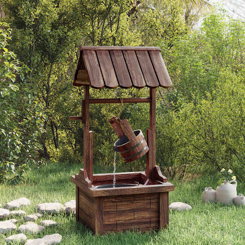 Joom Super Merchant Unisex Vidaxl Brunnen Mit Pumpe-Wunschbrunnen, 57X50x112 Cm, Tannenholz