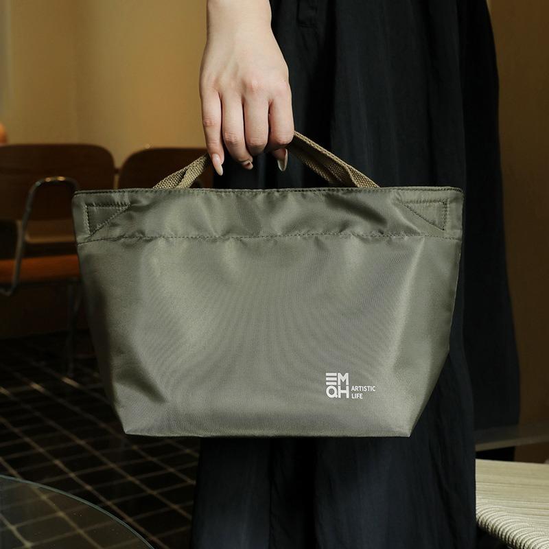 

1pcs Insulated Bento Bag Handheld Large Capacity Work Commute Portable Handbag Student Lunch Box Storage Pouch