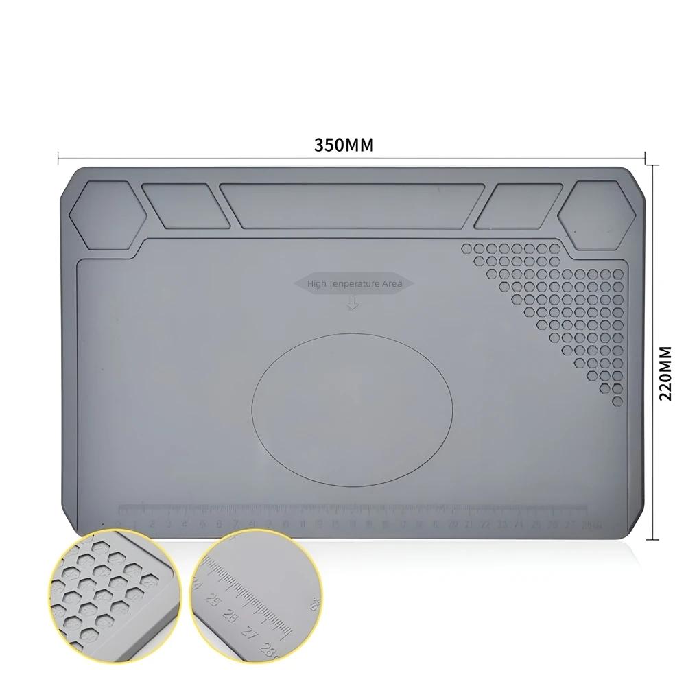 Repair Pad Insulation Heat-Resistant Soldering Station Silicon Soldering Mat Work Pad Desk Platform for BGA Soldering Station