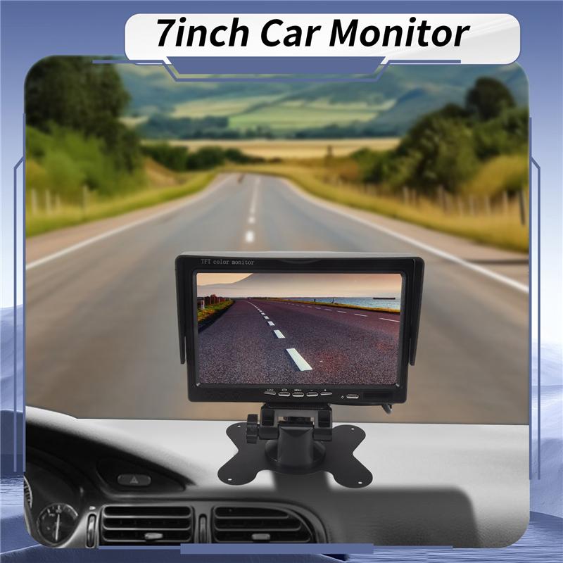 Precise 12V-24V 7 Inch TFT LCD Color HD Monitor For Car Truck CCTV Reverse Rear View Backup Camera