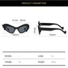 New Brand Designer Flying Horse Frame Sunglasses Women For Men Trendy Cat Eye Sun Glasses Vintage Luxury Punk Hip Hop Shades