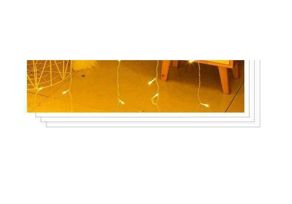 New Waterproof LED Starry Sky Christmas Curtain String Lights
