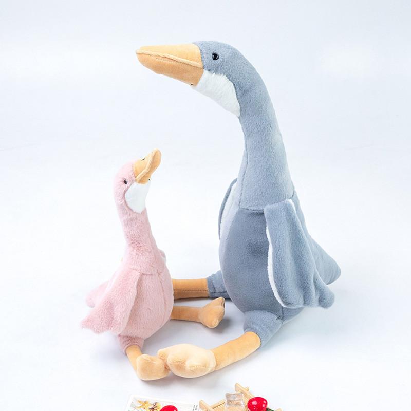 Cute Plush Toy Goose Adorable Cartoon Stuffed Swan Creative White Goose Doll
