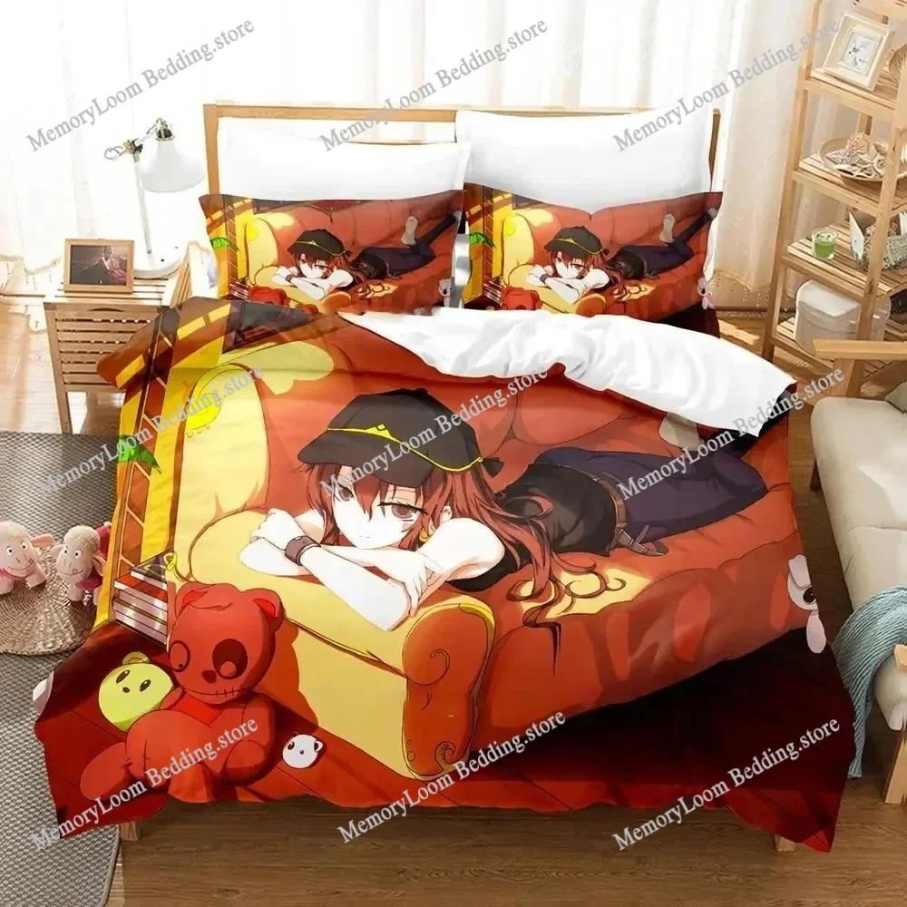 Anime Character Cute Pixiv Fantasia T Bedding Set Full/Queen/King Size Duvet Cover Pillowcase Kids Adult Soft Home Textile Set