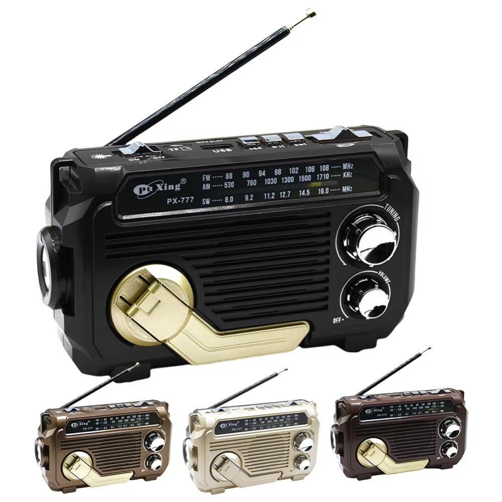 Hand Crank Charging Portable FM Radio High Sensitivity Bluetooth Speaker  Emergency Preparedness