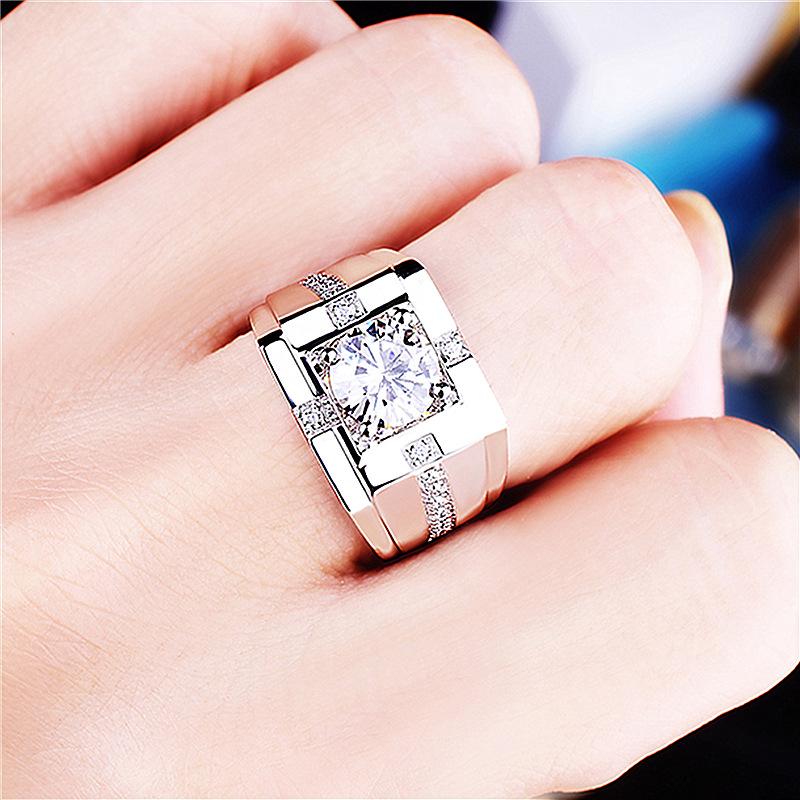 925 Silver Ring 5A Zircon luxury High Quality For Men Women Wedding Fine Jewelry Accessories Party Gift Fashions