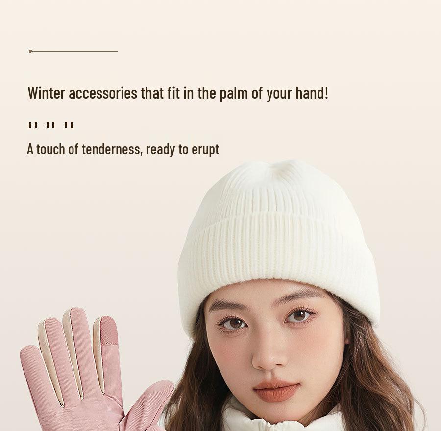 Windproof Touchscreen Non-slip Fleece-lined Winter Cycling Gloves for Electric Motorcycle