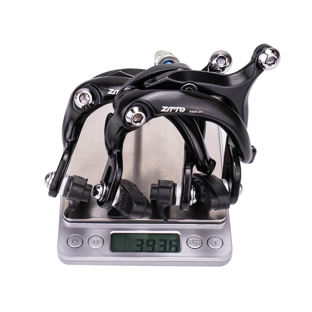 ZTTO Bike Brake Caliper Brake Lever Set Line PullingAluminum Alloy C Brake Shoes Caliper For Folding Bike Cycling Bicycle