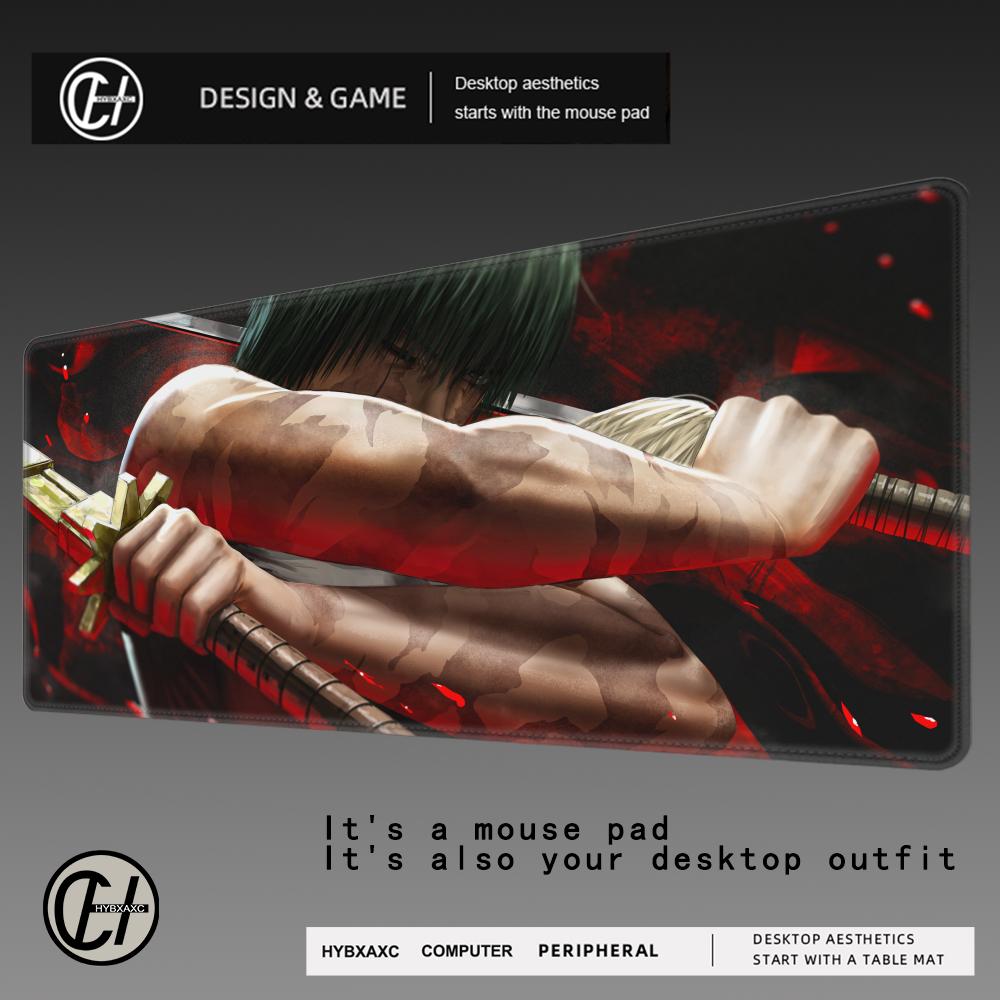 1pc Anime Zenin Maki Large Mousepad Keyboard Pad J-jujutsu K-kaisen Laptop Cushion Non-slip Deskpad