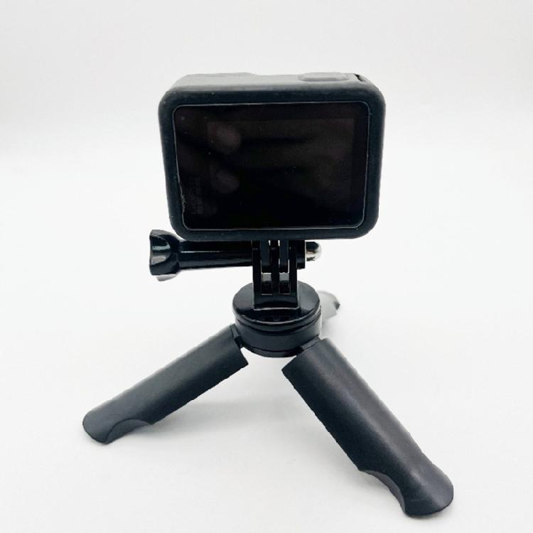 Slip proof Rubberized Phone Clamp Tripod For Action Cameras Adjustable Grip Outdoor Photography Video Recording