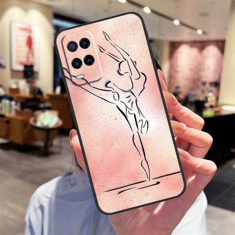 Ballerina Ballet Dancer Girl Case For Oppo A40 A60 A80 A18 A38 A58 A78 A98 A16 A76 A96 A15 A17 A77 A74 A94 A54 A57S Cover